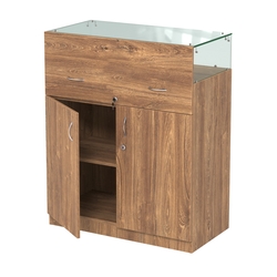 Истра прилавок ювелирный №2 (450мм) , Дуб Канзас коричневый