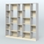Стеллаж из ДСП серии ЛОФТ №17-1 Серый + Крем Вайс
