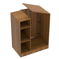 Прилавок-проход из ДСП Модерн, Орех