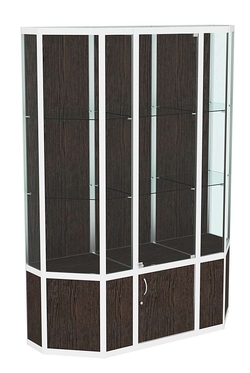 Витрина из профиля Трапеция №2 (1,5 метра), Дуб Венге