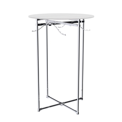 Хромированное вешало Круг №1-3 (верхняя платформа - ДСП 16мм), Ясень Анкор светлый