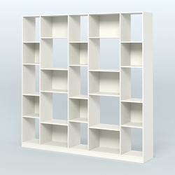 Стеллаж из ДСП серии ЛОФТ №17-1, Белый