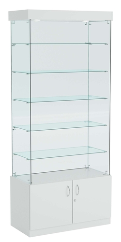 Витрина ИСТРА №601 прямоугольная (З/C - стекло), без дверей, Серый