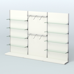 Система ЭЛЕГАНТ №10 пристенная с ДСП (3600 мм), Белый