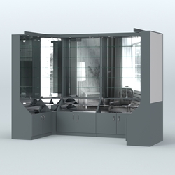 Павильон П-образной формы серии Эталон №3, Темно-Серый