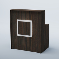 Ресепшен прямоугольный КВАДРАТ №1, Дуб Венге