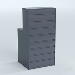 Ресепшен серии ПРАЙМ №2А, Темно-Серый