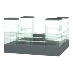 Павильон ИСТРА островной №3а (11, 35 кв.м), Темно-Серый