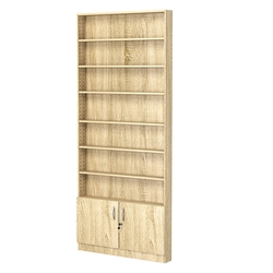 Стеллаж из ДСП с 6-ю полками 100x900 мм серии LEVEL-6 №8 (З/C - ДВП), Дуб Сонома