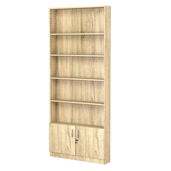 Стеллаж из ДСП с 4-мя полками 150x900 мм серии LEVEL-4 №9 (З/C - ДВП), Дуб Сонома