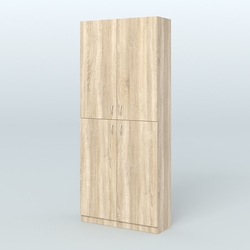 Аптечный широкий стеллаж под резину №1, Дуб Сонома