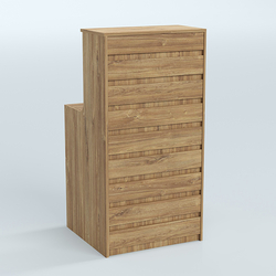 Ресепшен серии ПРАЙМ №2А, Дуб Канзас коричневый