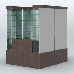 Павильон ИСТРА (глубина витрин-300мм) №1б (2, 70 кв.м), Дуб Венге