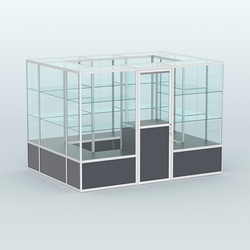 Павильон из профиля островной №1б, Антрацит