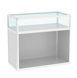 Прилавок из профиля прямоугольный №2 (открытый) , Серый