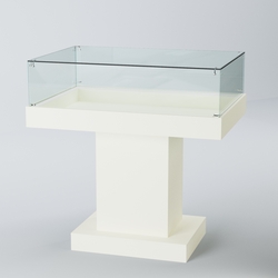 Витрина для музеев "Коллекция" №6 с подсветкой (под макет), Белый