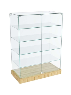 Прилавок Истра стеклянный №129 (закрытый), Дуб сонома