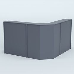 Ресепшен серии ПРАЙМ №5 угловой, Темно-Серый