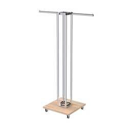 Торговое вешало для одежды двустороннее СТРЕЛА №1-1Ц-КПХ, Дуб Сонома