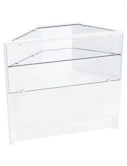 Прилавок Эконом №9 (внешний угол), Белый