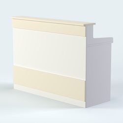 Стол - верстак широкий с ящиками №4, Крем Вайс + Белый