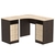 Стол угловой с ящиками СУ-02-Д Дуб Венге и Дуб Сонома