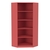 Стеллаж угловой из ДСП серии Эконом №5-4 (торец 400 мм) Красный U0210