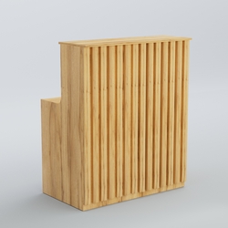 Ресепшен прямоугольный серии ПРИЛИВ №1, Дуб Золотистый