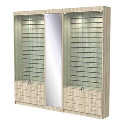 Комплект витрин под очки №10+1+10 (закрытый доступ), Дуб Сонома