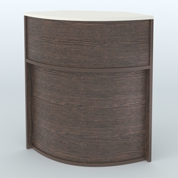 Ресепшен-Лайт секторный-эконом №10, Дуб Венге + Белый