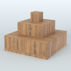 Островок-пирамида с накопителями для торговых центров №2, Орех