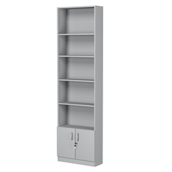 Стеллаж из ДСП с 4-мя полками 200x600 мм серии LEVEL-4 №3 (З/C - ДВП), Серый