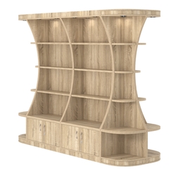 Островной высокий стеллаж ГАРАНТ №3, Дуб сонома