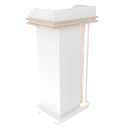 Кафедра для выступлений Конференс №19Б, Белый + Дуб Сонома