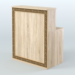 Ресепшен прямоугольный серии БАРОККО №1, Дуб сонома