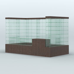 Павильон ИСТРА (глубина витрин-300мм) №3а (5, 94 кв.м), Дуб Венге