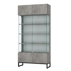 Витрина Монти №2, Бетон Чикаго светло-серый F186 ST9