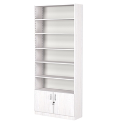 Стеллаж из ДСП с 5-ю полками 300x900 мм серии LEVEL-5 №12 (З/C - ДВП), Ясень Анкор светлый