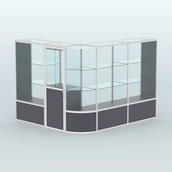 Павильон из профиля угловой №2б (5,5 кв.м), Антрацит