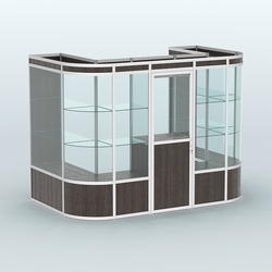 Павильон из профиля пристенный №4а (4,05 кв. м), Дуб Венге