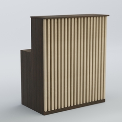 Ресепшен прямоугольный серии ВЕРТИКАЛЬ №1, Дуб Венге и Дуб Сонома