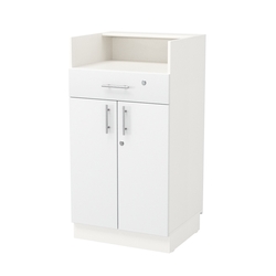 Кассовый прилавок "Диаманд" №10-600, ЛДСП белый + МДФ белый