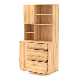 Офисная мини-кухня ВЕКТОР №5, Дуб Золотистый