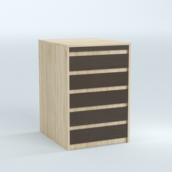 Стол-ресепшен серии ПРАЙМ №2А, Дуб Сонома + Дуб Венге