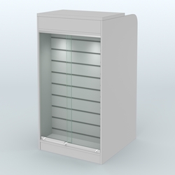 Ресепшен-Лайт №9 (600 мм) (Фасадная стенка - Экономпанель), Серый