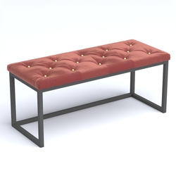 Пуфик серии ЛОФТ №4К, Tiffany 07 Dk. Red