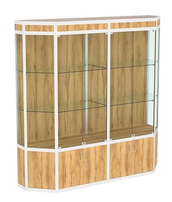 Витрина из профиля Трапеция №1 (2-ух метровая), Дуб Золотистый