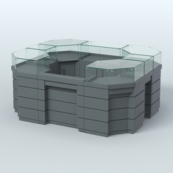 Торговый островок GOLD №3 (4,94 кв.м), Темно-Серый