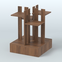 Стойка цветочница №4, Орех