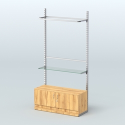 Система ЭЛЕГАНТ №7 без ДСП с тумбой T21 (1200 мм), Дуб Золотистый